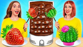 Chocolate Fountain Fondue Challenge | Funny Food Situations by Multi DO Food Challenge