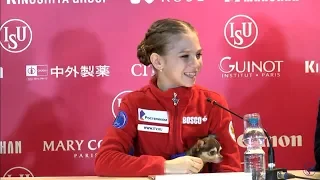 Alexandra Trusova / GP Final 2019 Press conference