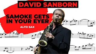 DAVID SANBORN [smoke gets in your eyes] ALTO SAX TRANSCRIPTION