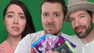 Gamer Energy Drink Taste Test Challenge: Name That Flavour! Mike vs Jane vs Andy