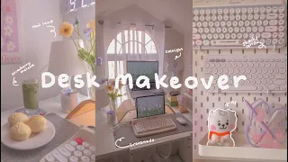 DESK MAKEOVER 🍵| ergonomic & aesthetic setup | IKEA shopping, pinterest inspired | attic room