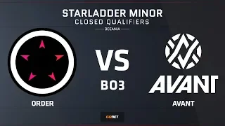 [RU] AVANT vs ORDER | Map 3 – Train | Asia Minor Oceania Closed Qualifier – StarLadder Major