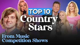 Top 10 Country Music Stars that were on The Voice, American Idol and other Singing Competitions