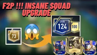 F2P!!! INSANE SQUAD UPGRADE 🤯🤯😱😱 / TEAM UPGRADE / F2P IN FIFA MOBILE 23