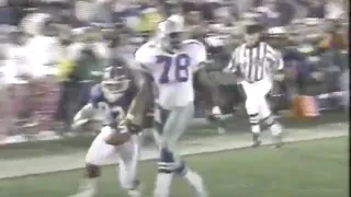 Don Beebe chases down Leon Lett - Super Bowl XXVII, Cowboys vs. Bills