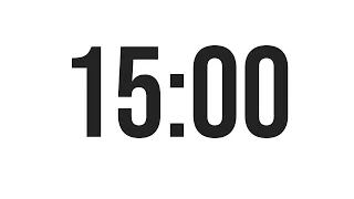 15 MINUTE TIMER - COUNTDOWN TIMER (MINIMAL)