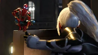 Spider-Man Chases Black Cat MCU Iron Spider Suit Marvel's Spider-Man Remastered PS5