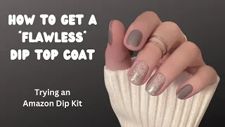 Flawless Dip Powder Top Coat | Trying An Amazon Dip Kit | Azure Beauty