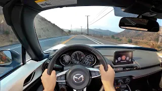 2021 Mazda MX-5 Miata Club Manual POV Canyon Drive (3D Audio)(ASMR)