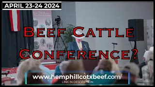 The Beef Cattle Conference is on...