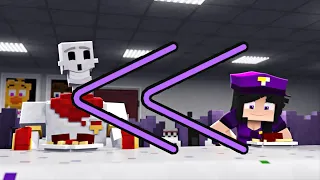 (REVERSE) PAPYRUS KILLS PURPLE GIRL! - Fazbear and Friends SHORTS