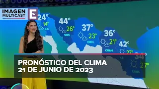 Clima para hoy 21 de junio de 2023