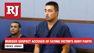 Murder suspect accused of eating victim's eyeball and ear appears in court