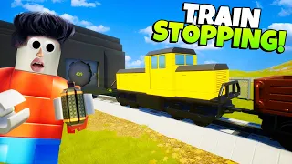 Can an UNMOVABLE Object Stop a TRAIN in Brick Rigs!?