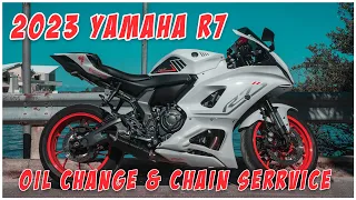 How To: Oil Change & Chain Cleaning - 2023 Yamaha R7