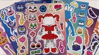 [ToyASMR] Decorate Sticker Book with 🐻 Bearbrick collection 🔇No music #asmr