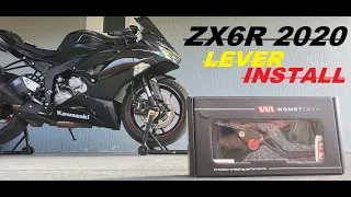 KAWASAKI ZX6R 2019 - 2023 LEVERS INSTALL!!! { WATCH HOW YOU HANDLE ME }