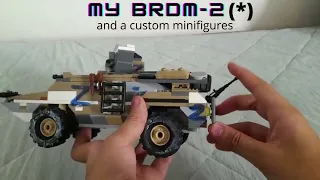 MOC (my own creation) BRDM-2 armored car and a custom minifigures