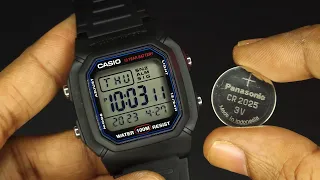 Casio W-800H - Battery Replacement