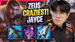 ZEUS CRAZIEST GAME WITH JAYCE! - T1 Zeus Plays Jayce TOP vs Cassiopeia! | Season 2024