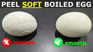 How to peel soft boiled egg, NOT with a spoon | Debunking egg peeling “hacks”