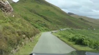 Drive Single Track Road Isle Of Skye Inner Hebrides Scotland