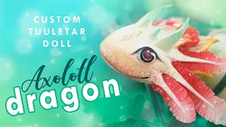 Axolotl Dragon HYBRID? • Churro • Dragetarr BJD Dragon OOAK Custom Doll