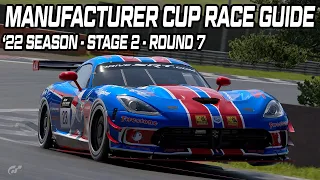[Gran Turismo 7] 2022 Manufacturer Cup Stage 2 Round 7 Guide - Dragon Trail Seaside - Gr. 4