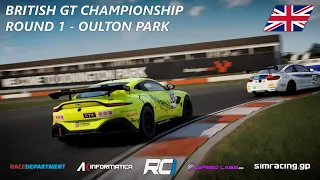 RCI TV | British GT Championship Round 1 - Oulton Park | PRO | Live Commentary