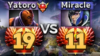 Яторо против Миракла на Антимаге 30 LVL! - Yatoro Antimage 7.35 DOTA 2