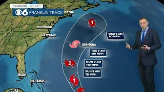 Tropical Storm Franklin to take northwesterly turn (Friday Update)