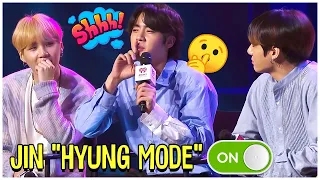 When BTS Jin "Hyung" Mode On