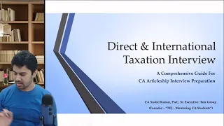 How To Prepare For Direct Tax & International Tax Interview | Interview Question | CA Articleship