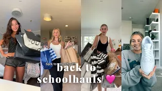 tiktok back to school hauls ❤️| compilation #backtoschool #backtoschoolclothinghaul #tiktok