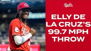 Elly De La Cruz's INSANE 99.7 MPH throw