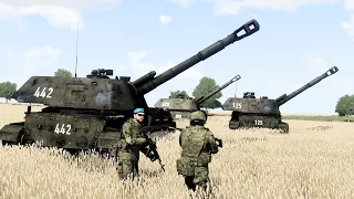 PUTIN Furious! The largest artillery battalion of RUSSIA destroyed by Ukraine HIMARS Attack - ARMA 3
