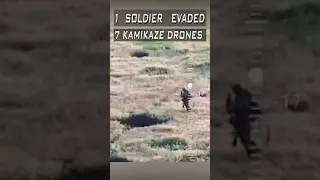 1 Russian Soldier Evaded 7 Kamikaze Drones #dronewarfare #army #drones