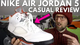 Nike Air Jordan 5 Fire Red 2020 Initial Review | Casual Sneaker Review | On foot | OG | eddbud