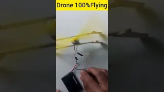 How To Make Drone😍100% Flying Drone Making😍 Single Dc Motor Drone🤩 #shorts #drone