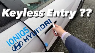 How to use keyless entry on Ioniq5 #ioniq5 #keylessentry