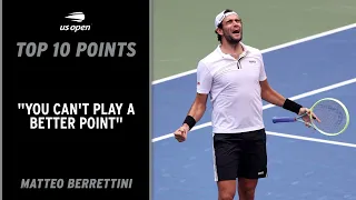 Matteo Berrettini | Top 10 Points | 2022 US Open