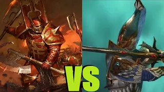 Избранные Кхорна (парное оружие) vs Мастера меча: Total War Warhammer 3. тесты юнитов v 2.1.1