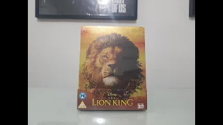 The Lion King 3D Steelbook Edition Bluray Movie  unboxing