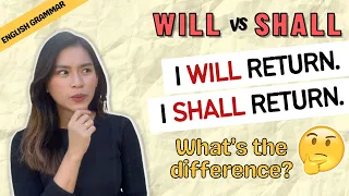 When to use WILL and SHALL? | English Grammar