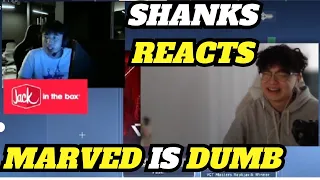 Shanks Reacts To "Marved accidentally roasts his SPONSOR"