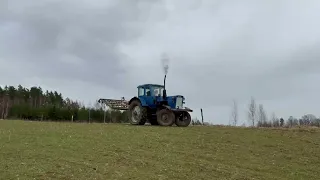 Zemes kultivēšana ar traktoru MTZ-50L
