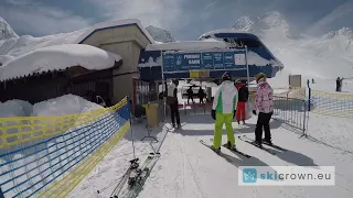 Stubaier Gletscher Austria / ski run 10 - Fernauferner, from top to bottom