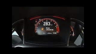 Honda Civic Type R 2018 acceleration & top speed 0 - 283 km/h