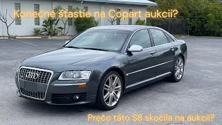 Konečne šťastie na Copart aukcii v Amerike? Prečo skončila prekrásna Audi S8  medzi búračkami?