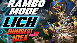 Rambo Lich ONLY and Acolytes - Neverending Acolyte Rush - WC3 - Grubby